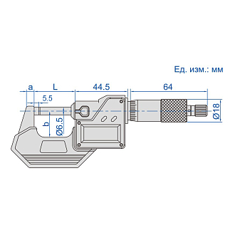 Микрометр МКЦ-200, 175-200 мм, 0.001 мм/0.00005", INSIZE - фото 2