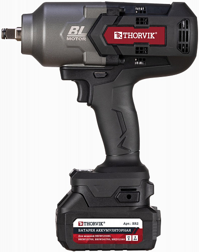 Фото 2 товара Гайковерт ударный аккумуляторный бесщёточный 1/2"DR, 21В, 1700 Нм, THORVIK