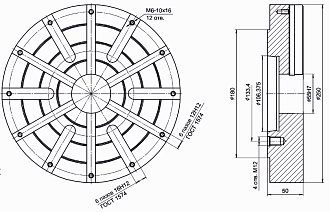 Планшайба токарная ПШ-500.55.Ј11 БЗСП - фото 2