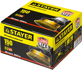 Щетка чашечная для УШМ 150 мм STAYER 150 мм, 35125-150 - фото 2