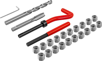 Набор для восстановления резьбы M9x1.25, 25 предметов, THORVIK - фото 2
