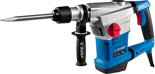 Фото 2 товара Перфоратор вертикальный ЗПМ-40-1250 ЭВК Профессионал ЗУБР 1250 Вт, 250-450 об/мин, 1400-2800 уд/мин, SDS-Max, кейс,