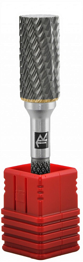 Фото 3 товара Борфреза твердосплавная цилиндрическая, тип А, 12 мм, двойная насечка, в боксе, THORVIK