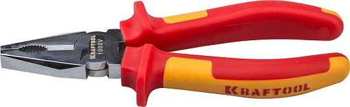 Фото 1 товара Плоскогубцы хромированные 2202-1-18_z01 KRAFTOOL 180 мм, Cr-Mo