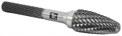 Фото 1 товара Борфреза твердосплавная гиперболическая, тип F, 12 мм, двойная насечка, в боксе, THORVIK