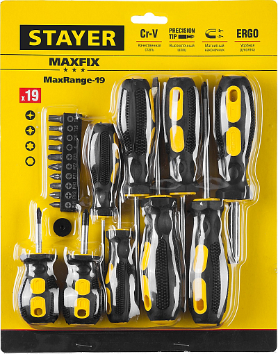 Фото 1 товара Набор отверток HERCULES-19 STAYER 19 шт, 2513-H19_z01