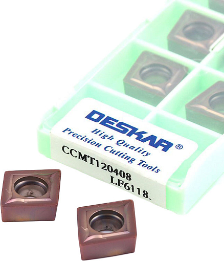 Фото 2 товара CCMT120408 LF6118 токарная пластина Deskar