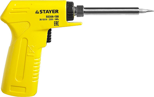 Фото 2 товара STAYER 30/130 Вт, двухкомпонентная рукоятка, электропаяльник Proterm 55308-130 Professional