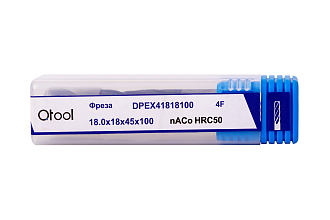Фреза твердосплавная концевая 10х10х55х150 z=4 nACo Qtool - фото 2