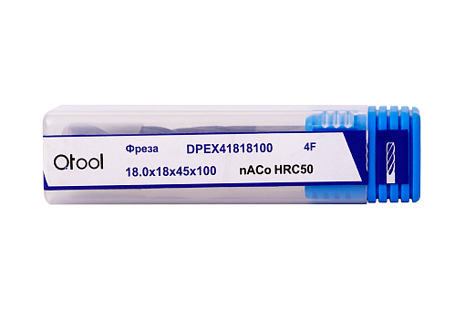 Фото 1 товара Фреза твердосплавная концевая 10х10х55х150 z=4 nACo Qtool