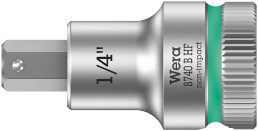 Фото 0 товара 8740 B Hex-Plus HF Zyklop Головка торцевая с битой вставкой с внешним шестигранником, 3/8, с фиксацией, 1/4 x 35 мм
