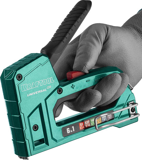 Фото 7 товара Степлер для скоб Universal HD 3188 KRAFTOOL 6-в-1, тип 53, 53F, 140, 13, 300 500,