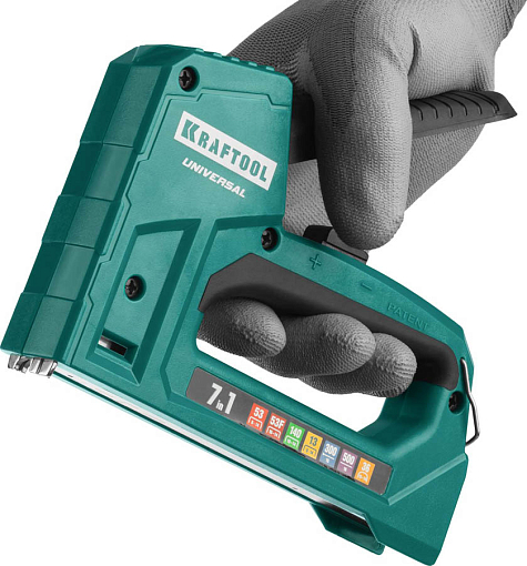 Фото 6 товара Степлер для скоб "Universal" (7-в-1) KRAFTOOL,31524 скобы 53, 53F, 140, 13, 36, 300, 500
