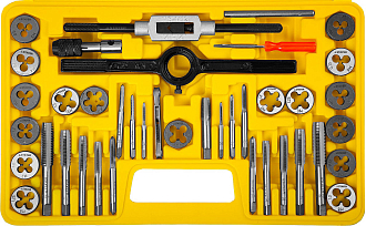 Набор метчиков и плашек MaxCut STAYER 40 предметов, легированная сталь, 2805-H40_z01 - фото 1