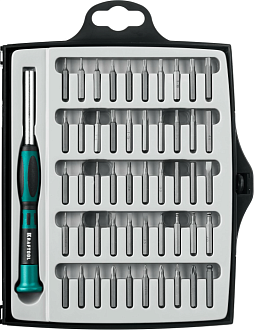 Отвертка Отвёртка для точных работ со сменными битами X-Grand 51 51 предм., Kraftool - фото 1