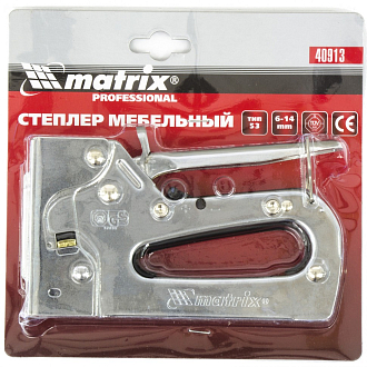Степлер мебельный мет. регулируемый, тип скобы 53, 6-14 мм Matrix Professional - фото 2
