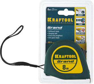 Рулетка KRAFTOOL GRAND 34022-08-25 7.5 м х 25 мм - фото 4