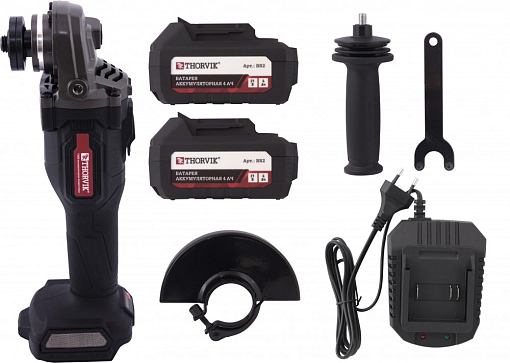 Фото 3 товара Машина углошлифовальная аккумуляторная бесщеточная 125 мм, 10 000 об/мин., THORVIK