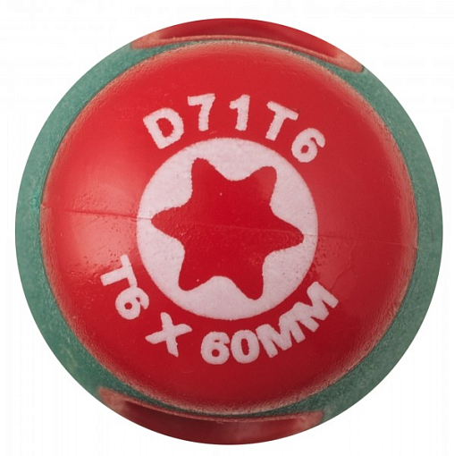 Фото 1 товара Отвертка стержневая TORX® ANTI-SLIP GRIP, T6x60, Jonnesway