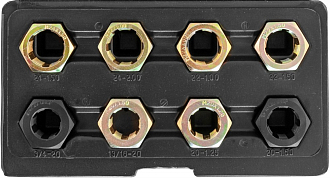 Набор для восстановления резьбы оси ШРУСа, 8 предметов, THORVIK - фото 2