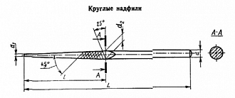 Надфиль круглый 160 мм №1 Sekira - фото 2