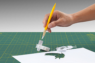 OLFA 4 мм, Нож перовой дизайнерский для точных работ, 30 лезвий, OL-AK-5 - фото 3