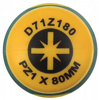Отвертка стержневая POZIDRIV® ANTI-SLIP GRIP, PZ1x80, Jonnesway - фото 2