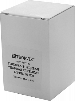 Головка торцевая ударная глубокая 1/2"DR, 36 мм, THORVIK - фото 3