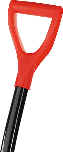 Фото 3 товара Лопата снеговая СИБИН 421845 410x415 мм, пластиковая, алюминиевый черенок, оранжевая