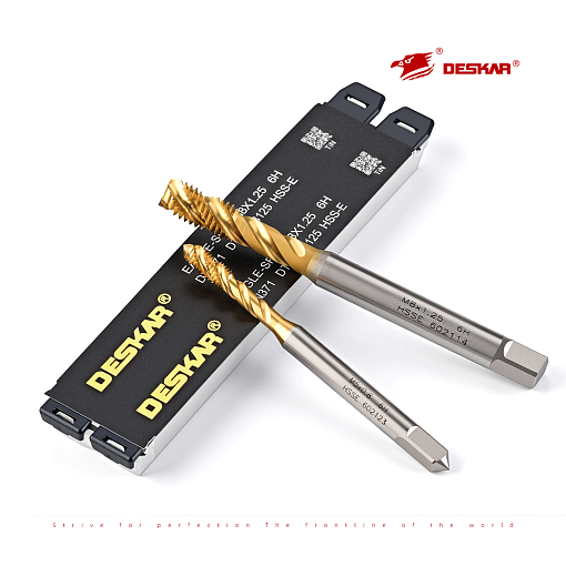 Фото 4 товара Метчик М 12х1.75 6H HSS-E TiN винт. гл. DIN376 Deskar