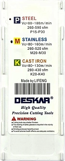 TGF32L 230 LDA пластина для отрезки и точения канавок Deskar - фото 5