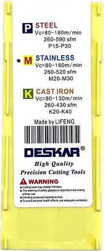 Фото 6 товара CCMT09T308 LF6018 токарная пластина Deskar