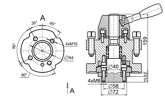 Резцедержатель 4-х позиционный с зубьями «Хирт» РД-4П-01 (с зубьями «Хирт») БЗСП - фото 2