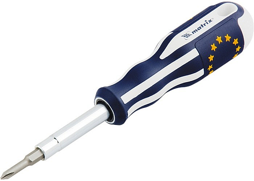 Фото 1 товара Отвертка комб. SL5/PH1, SL6/PH2, CrV, трехкомпонентная эргономичная ручка Matrix Master