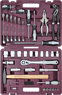 Набор инструмента универсальный 1/4", 1/2"DR, 56 предметов, THORVIK - фото 1