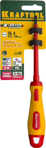 Фото 2 товара Отвертка SL4х100 мм, высоковольтная, Kraftool