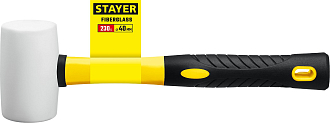 STAYER 230 г, Киянка резиновая белая с фиберглассовой ручкой 20533-230 Professional - фото 2