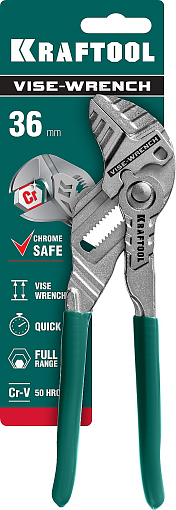 Фото 9 товара Клещи переставные KNIX (Vise-Wrench) 22063 KRAFTOOL 180 мм