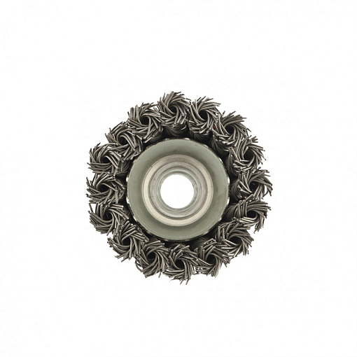 Фото 3 товара Щетка для УШМ, 65 мм, М14, "чашка", крученая проволока 0,8 мм Matrix