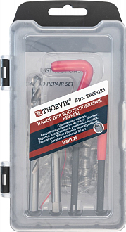 Набор для восстановления резьбы M8x1.25, 25 предметов, THORVIK - фото 3