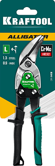 Левые усиленные ножницы по металлу с выносом Alligator 2328-OL KRAFTOOL 250 мм - фото 6