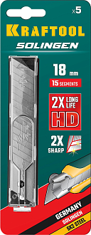 Лезвия 18 мм, 5 шт сегментированные SG-18, Kraftool - фото 5