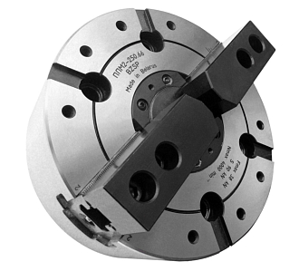 Патрон токарный 2-х кулачковый клиновой механизированный ПКСА-160.2.С130 БЗСП - фото 1