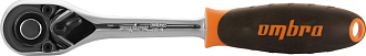 Рукоятка трещоточная 3/8"DR, 72 зубца, 200 мм, Ombra - фото 2