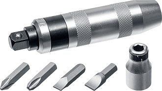 Отвертка Отвёртка ударно-поворотная в наборе с битами ID-6 6 предм., Kraftool - фото 2