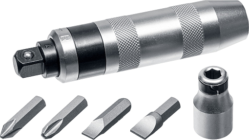 Фото 1 товара Отвертка Отвёртка ударно-поворотная в наборе с битами ID-6 6 предм., Kraftool