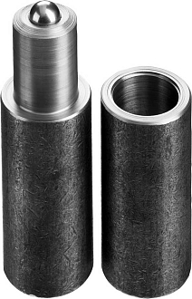 Петля для металлических дверей СИБИН 37617-100-18 18 x 100 мм, ось 26 мм, галтованная, c впрессованным шариком - фото 2