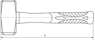 Кувалда с фиберглассовой рукояткой 5 кг, THORVIK - фото 2