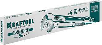 Ключ трубный KRAFTOOL PANZER-S 2733-30_z02 №4, изогнутые губки - фото 3