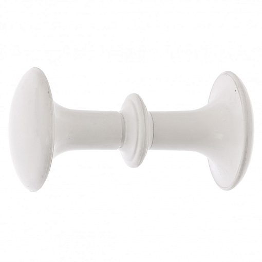 Фото 0 товара Ручка-кнопка РК1 пласт, белая, 5 шт, (Металлист) Россия